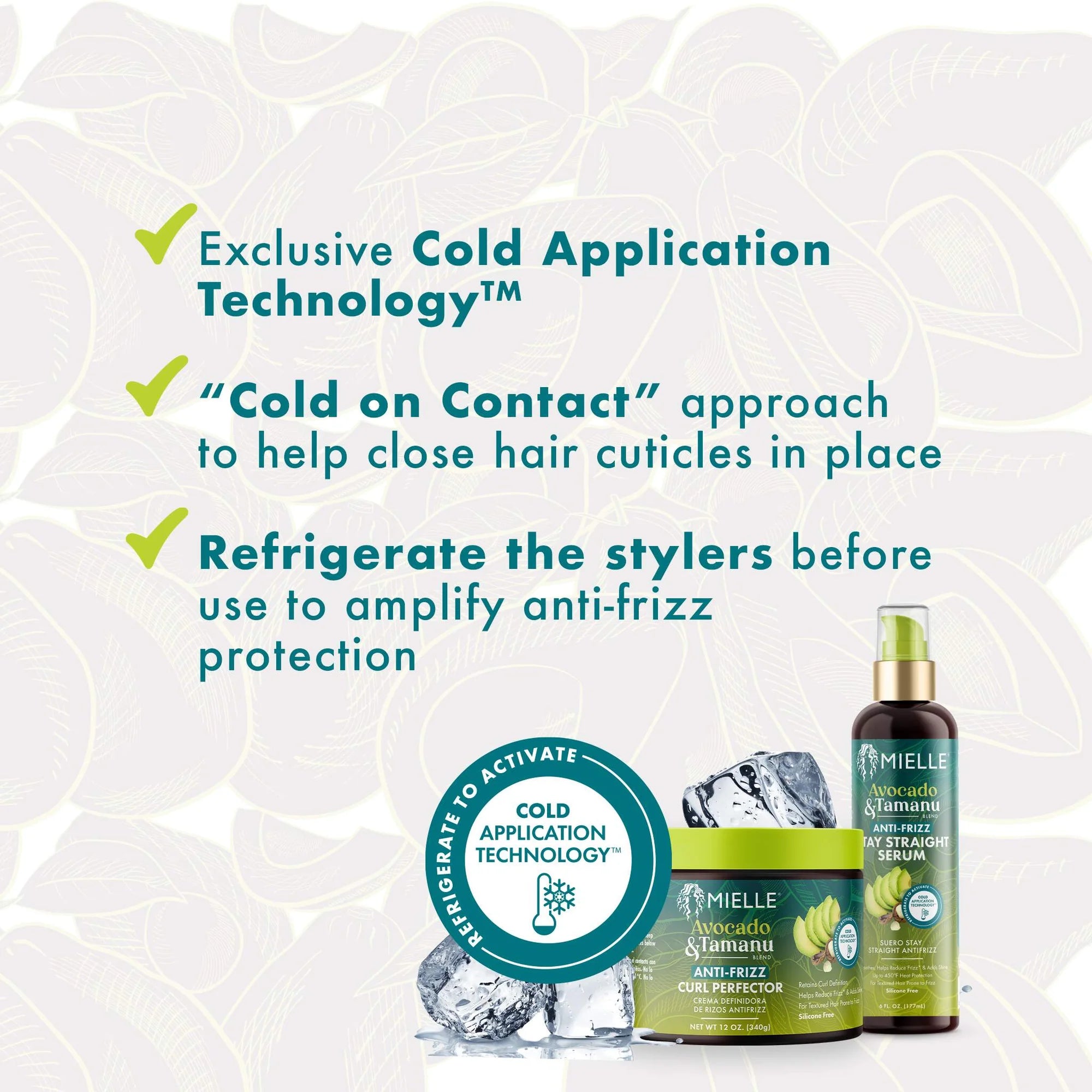 Mielle Avocado & Tamanu Anti-Frizz Stay Straight Serum 177ml Mielle Organics
