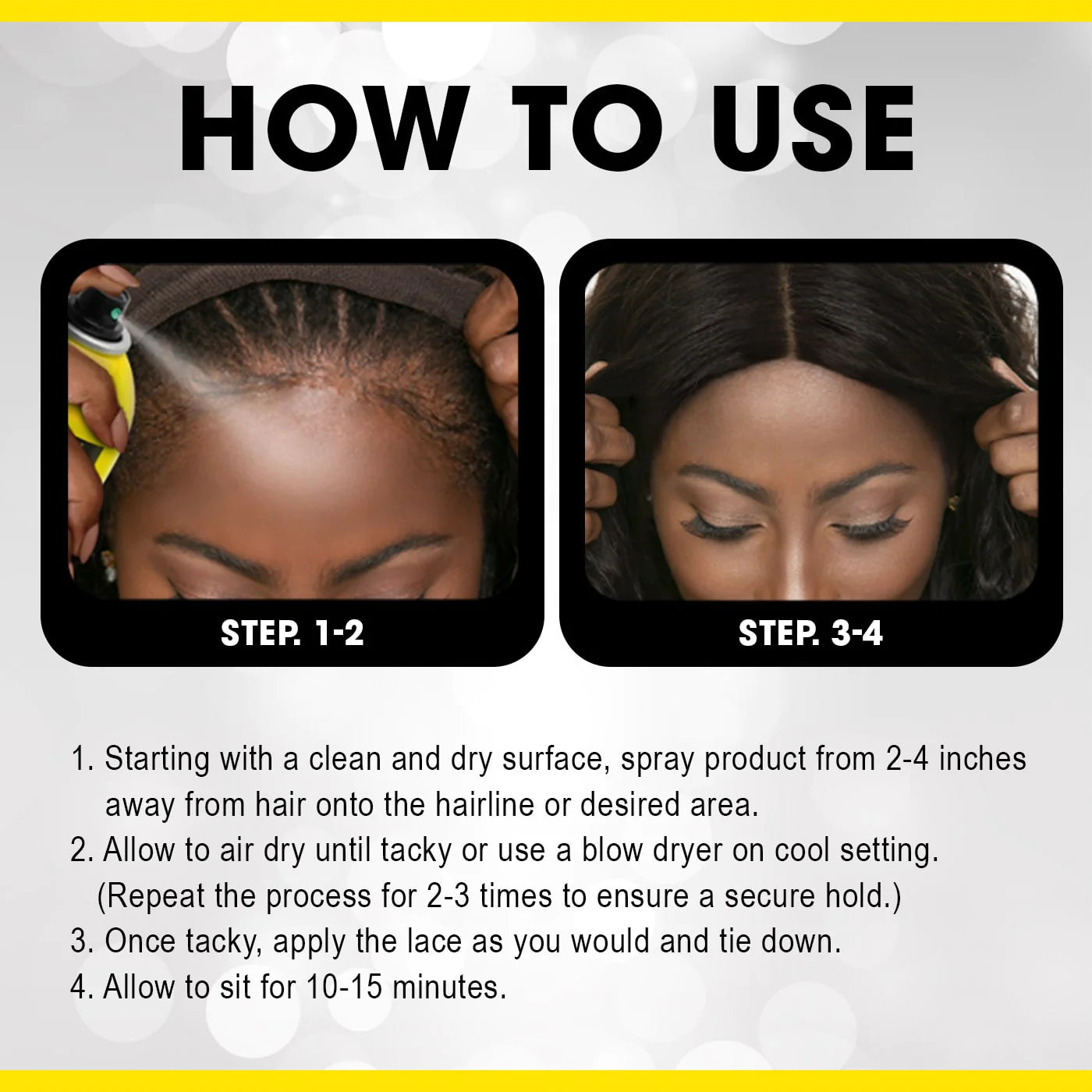 Ebin New York WONDER LACE BOND WIG ADHESIVE SPRAY - EXTRA MEGA HOLD 420ml Ebin New York