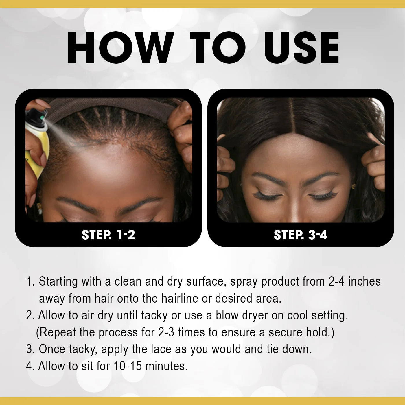 Ebin New York WONDER LACE BOND WIG ADHESIVE SPRAY - EXTREME FIRM HOLD SENSITIVE 180ml Ebin New York