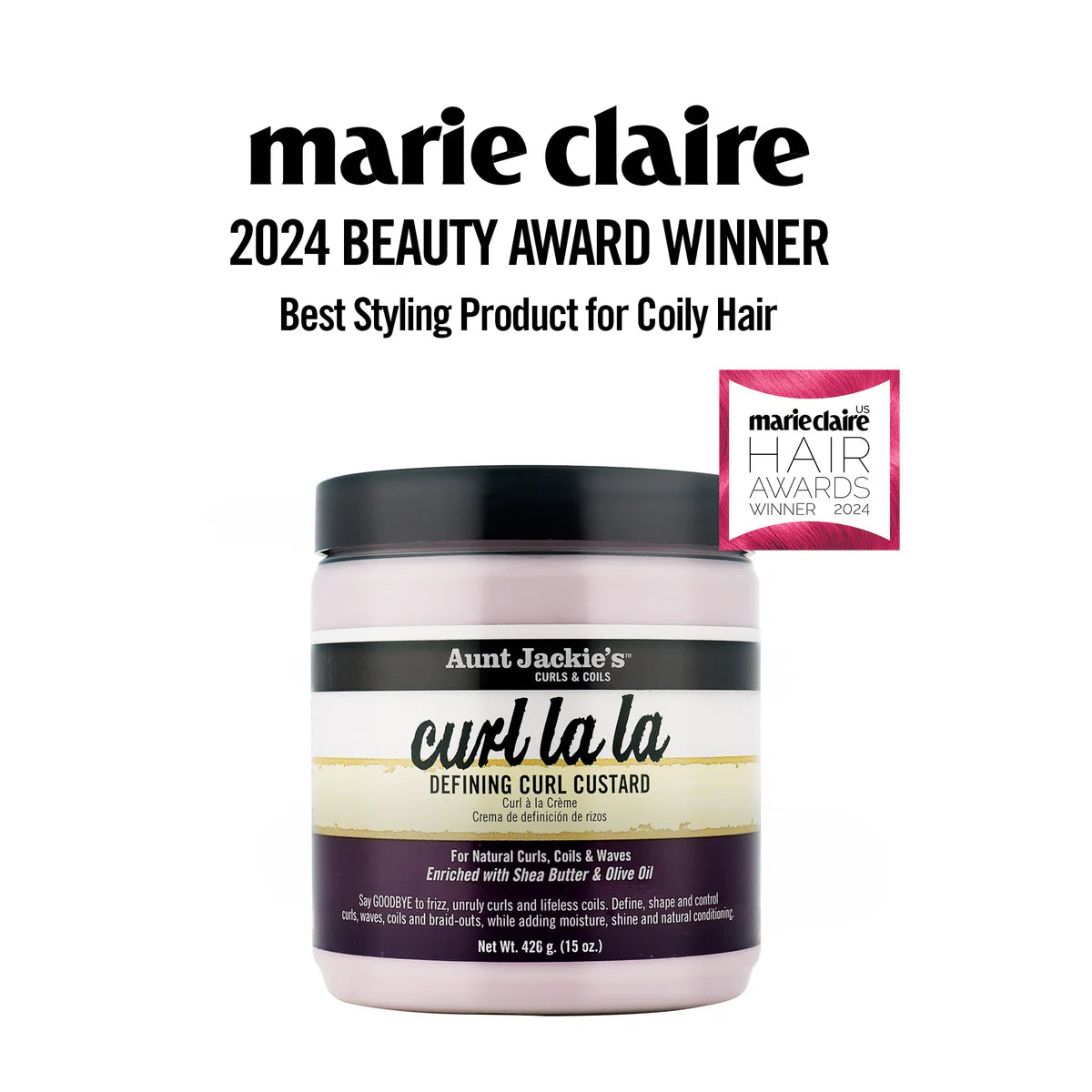 Aunt Jackie's Curl La La Defining Curl Custard 426g Aunt Jackie's