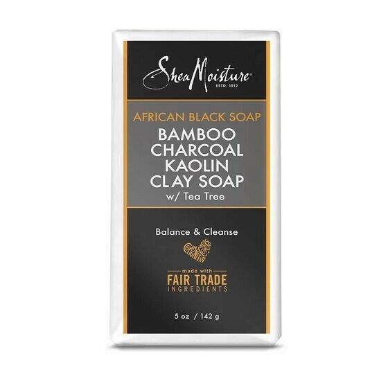 Shea Moisture African Black Charcoal Kaolin Clay Soap 142g Shea Moisture