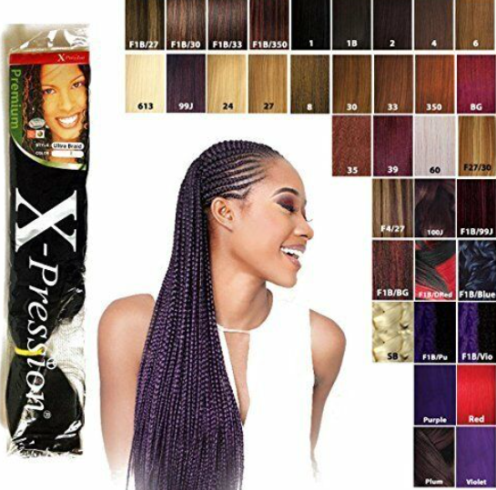 X-Pression Original Ultra Braid Hair Extension Perrücke in mehreren Farben X-Pression