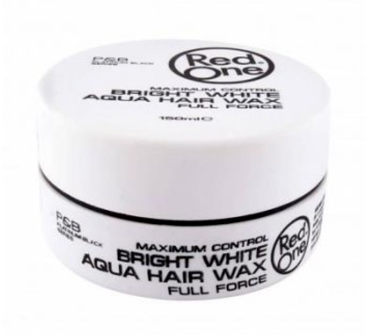 Red One Bright White Wax Maximum Control Aqua Hair Gel Wax 150ml Haarwachs RedOne