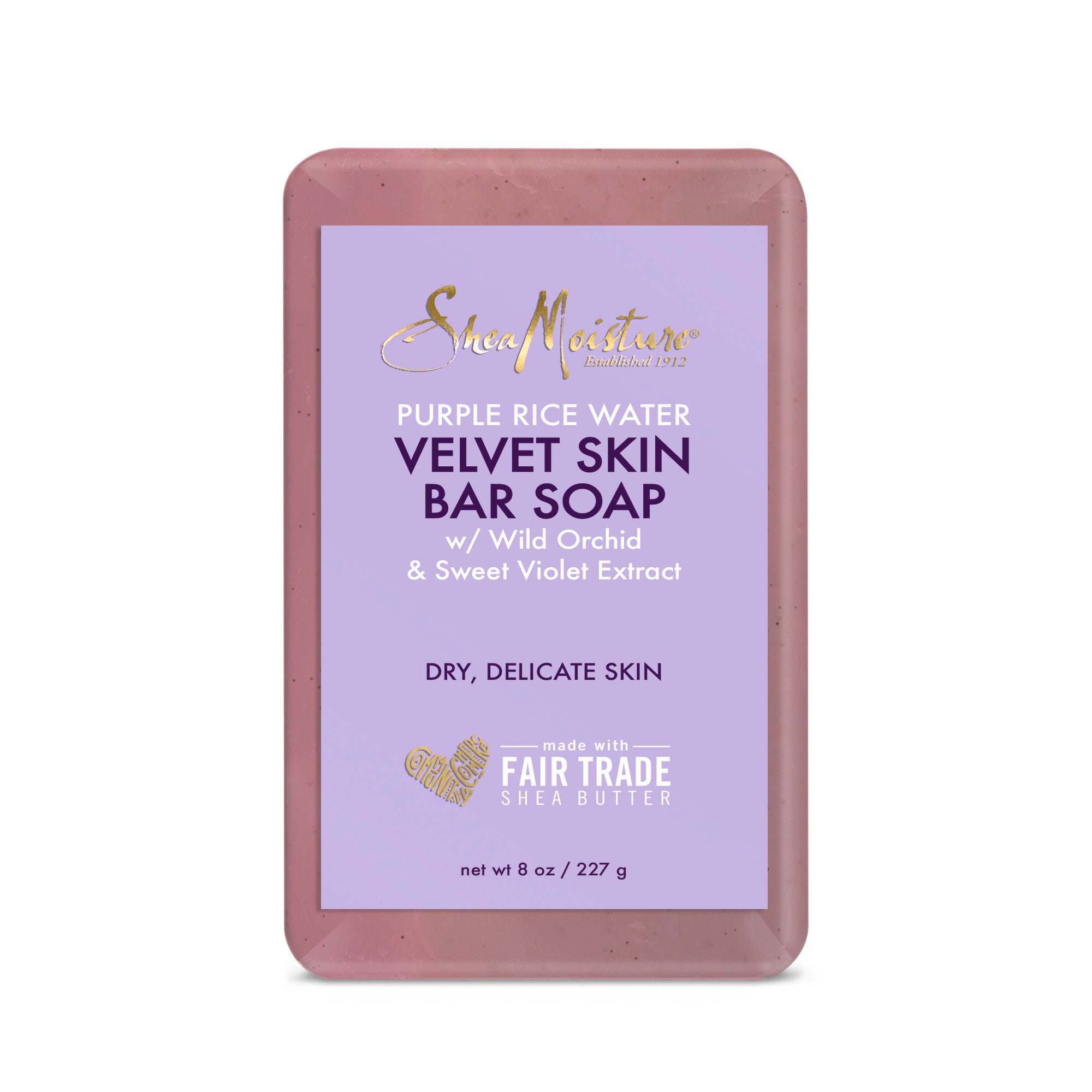 Shea Moisture Purple Rice Water Velvet Skin Bar Soap 227g Shea Moisture