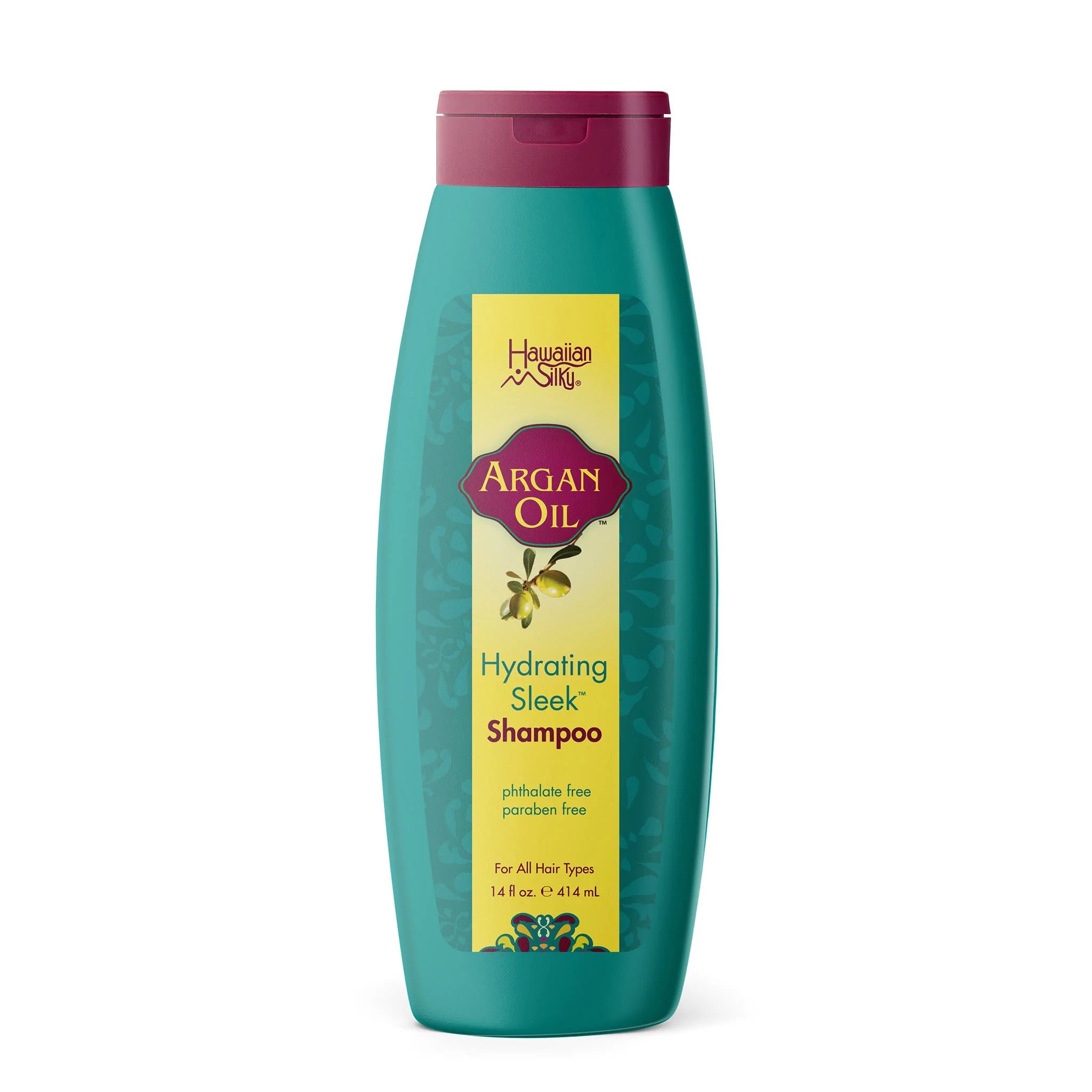 Hawaiian Silky Argan Oil Hydrating Sleek Shampoo 414ml Hawaiian Silky