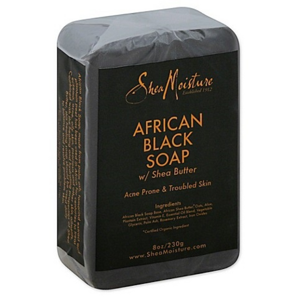 Shea Moisture African Black Soap Acne-Prone Face & Body 230g - SheaButter Seife Shea Moisture