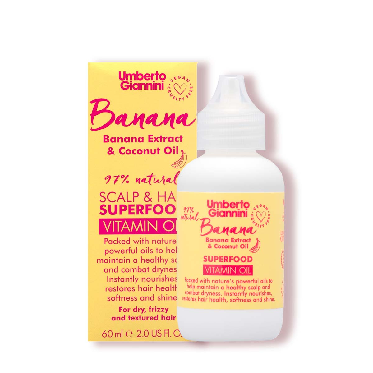 Umberto Giannini Banana Butter Nourishing Superfood Scalp + Hair Vitamin Oil 60ml Umberto Giannini
