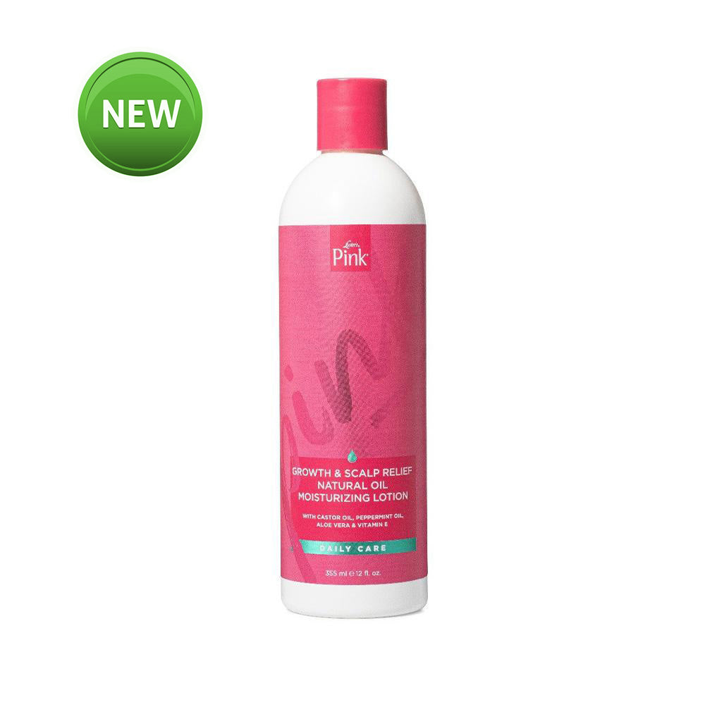 Pink Growth & Scalp Relief Natural Oil Moisturizing Lotion 355ml Luster`s