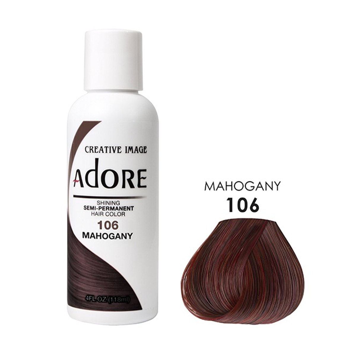 Adore Creative Image Semi Permanent Hair Color 106 Mahogany 118ml Adore