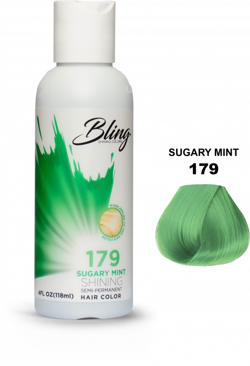 Bling Shining Semi Permanent Hair Color 179 Sugary Mint 118ml Bling