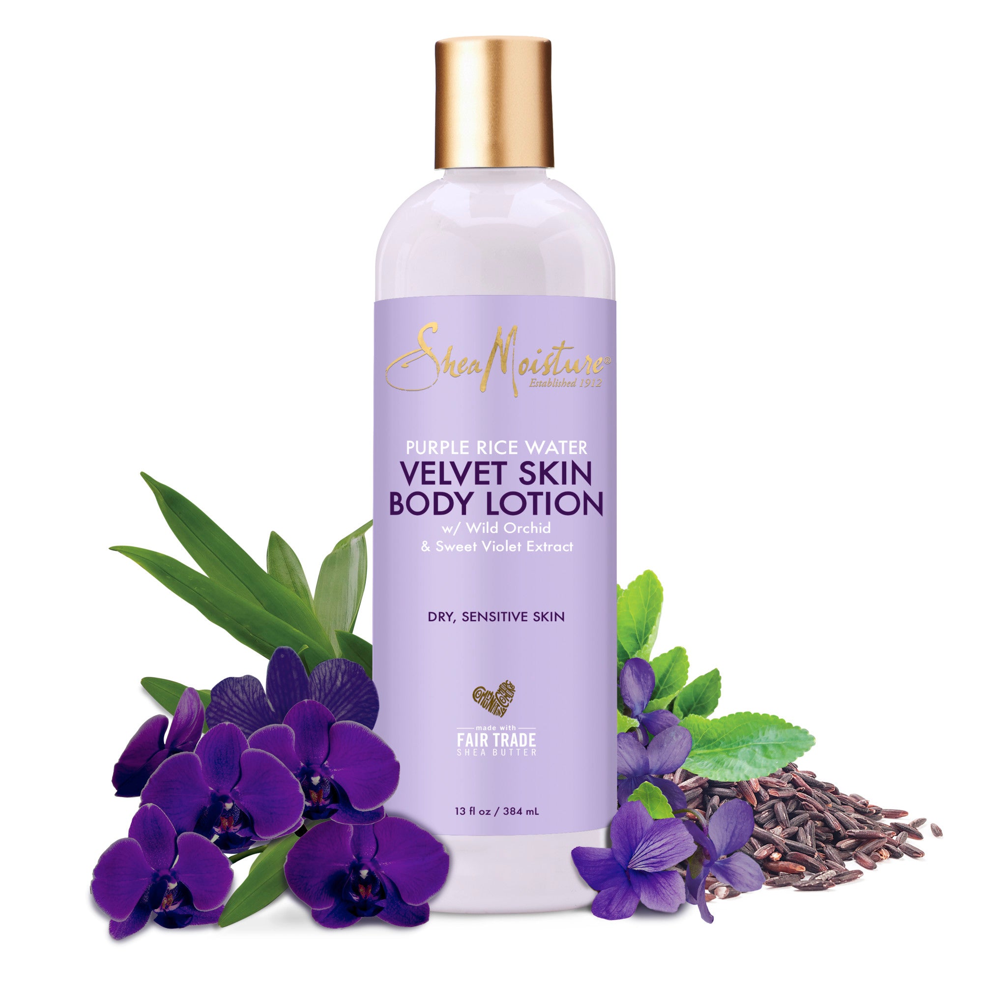 Shea Moisture Velvet Skin Purple Rice Water Body Lotion 384ml Shea Moisture