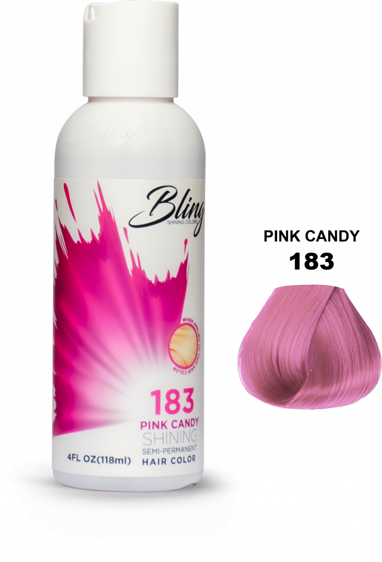 Bling Shining Semi Permanent Hair Color 183 Pink Candy 118ml Bling