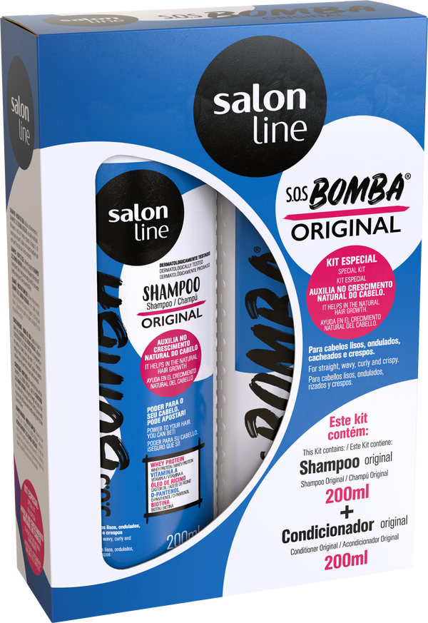 Salon Line S.O.S Bomba Original Shampoo 200ml + Conditioner 200ml Kit Salon Line