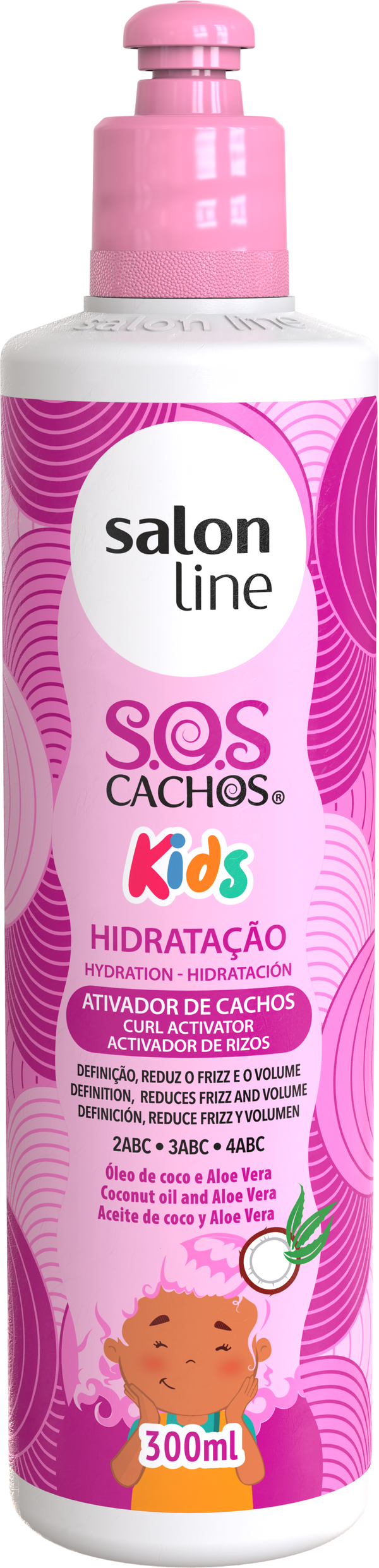 Salon Line S.O.S Cachos Kids Coconut and Aloe Vera Oil Curl Activator 300ml Salon Line