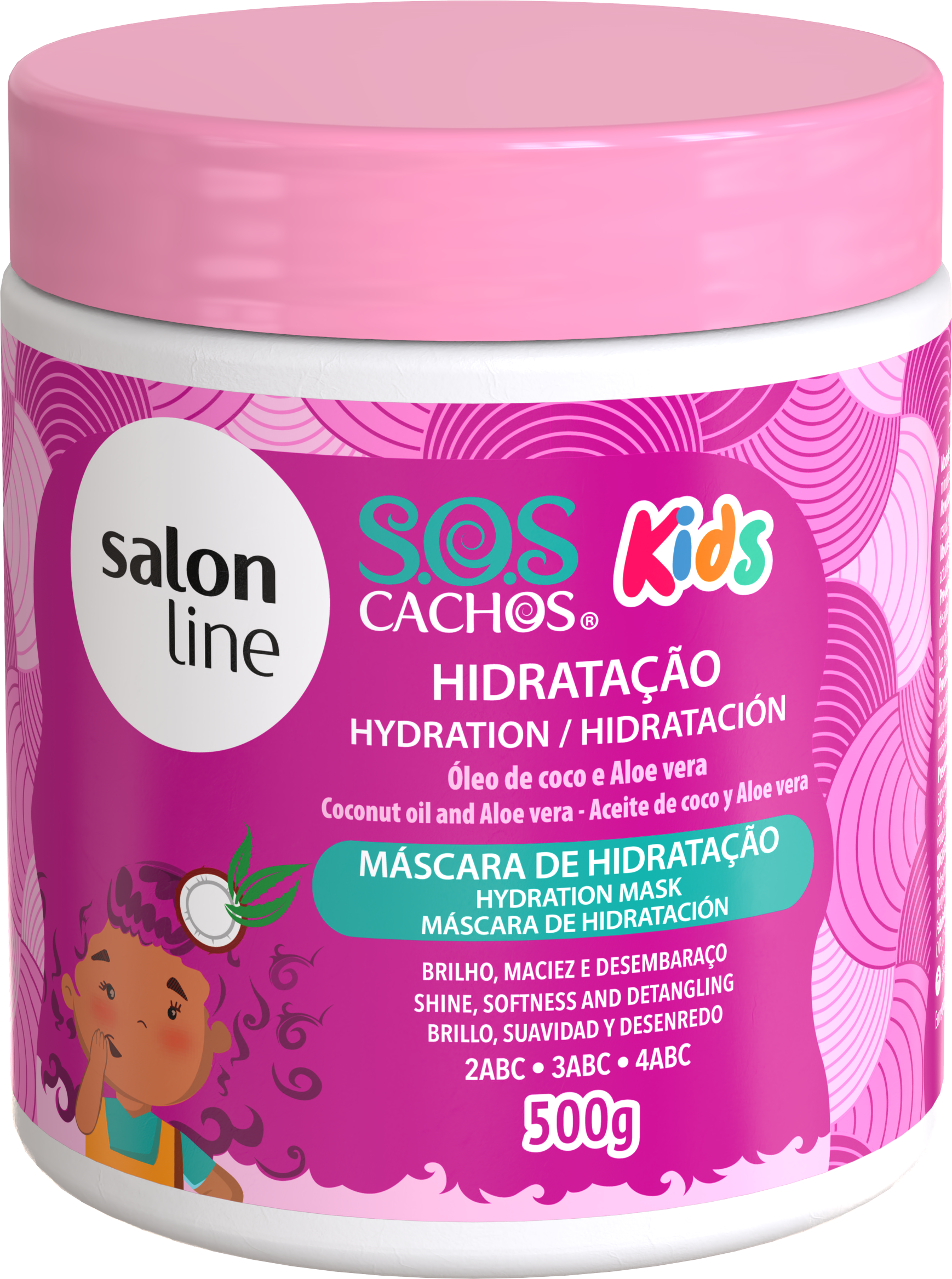 Salon Line S.O.S Cachos Kids Coconut and Aloe Vera Oil Haarmaske 500g Salon Line