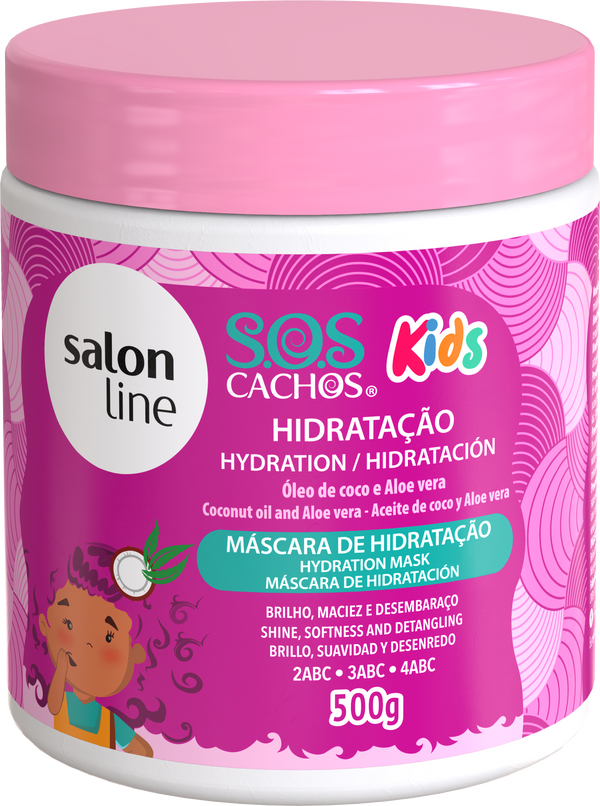 Salon Line S.O.S Cachos Kids Coconut and Aloe Vera Oil Haarmaske 500g Salon Line