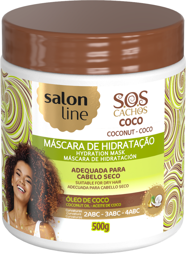 Salon Line S.O.S Cachos Mask Coconut Oil Haarmaske 500g Dabur