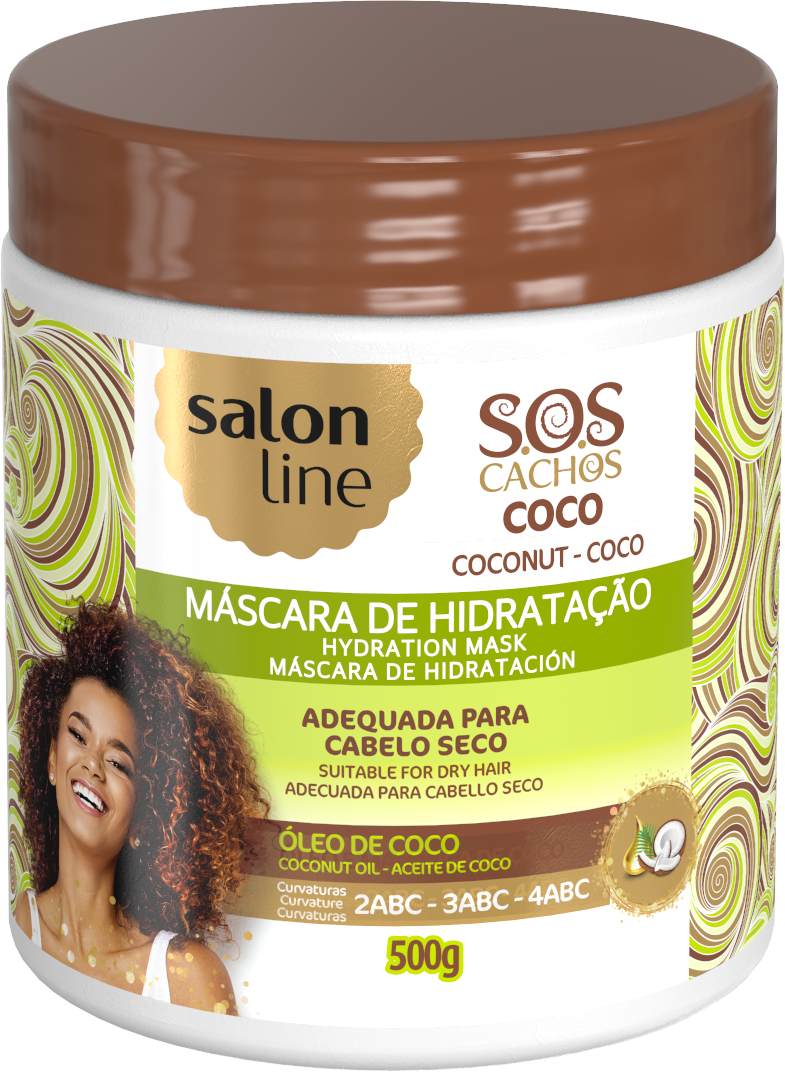 Salon Line S.O.S Cachos Mask Coconut Oil Haarmaske 500g Dabur