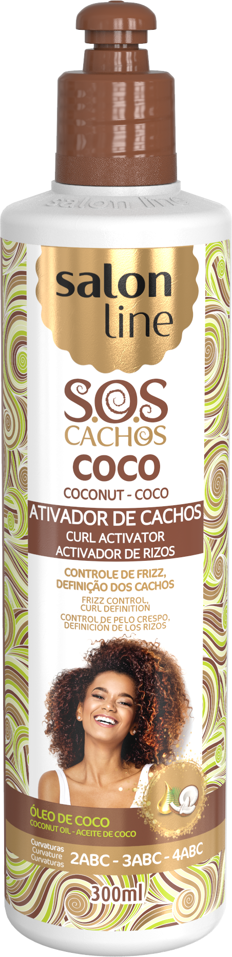Salon Line S.O.S Cachos Coconut Oil Curl Activator 300ml Salon Line