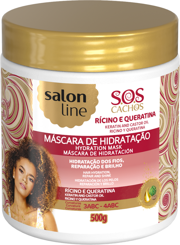 Salon Line S.O.S Cachos Mask Coconut Oil Haarmaske 500g Salon Line