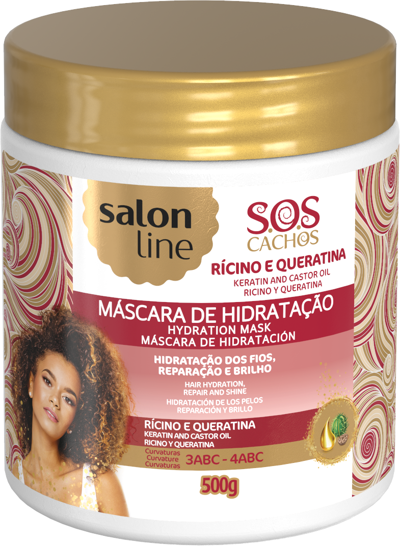 Salon Line S.O.S Cachos Mask Coconut Oil Haarmaske 500g Salon Line