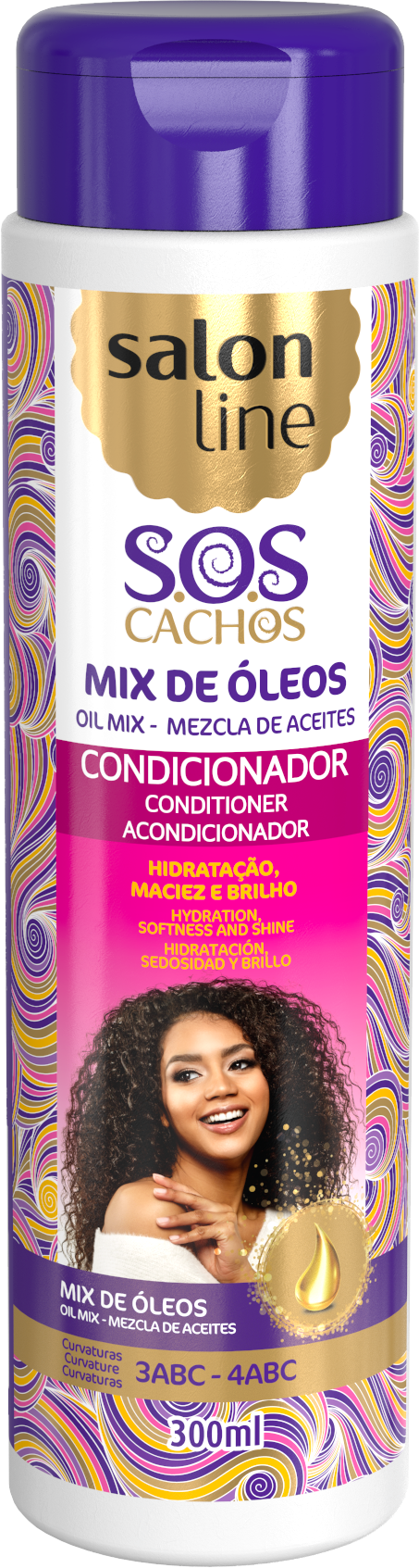 Salon Line S.O.S Cachos Oil Mix Conditioner 300ml Salon Line