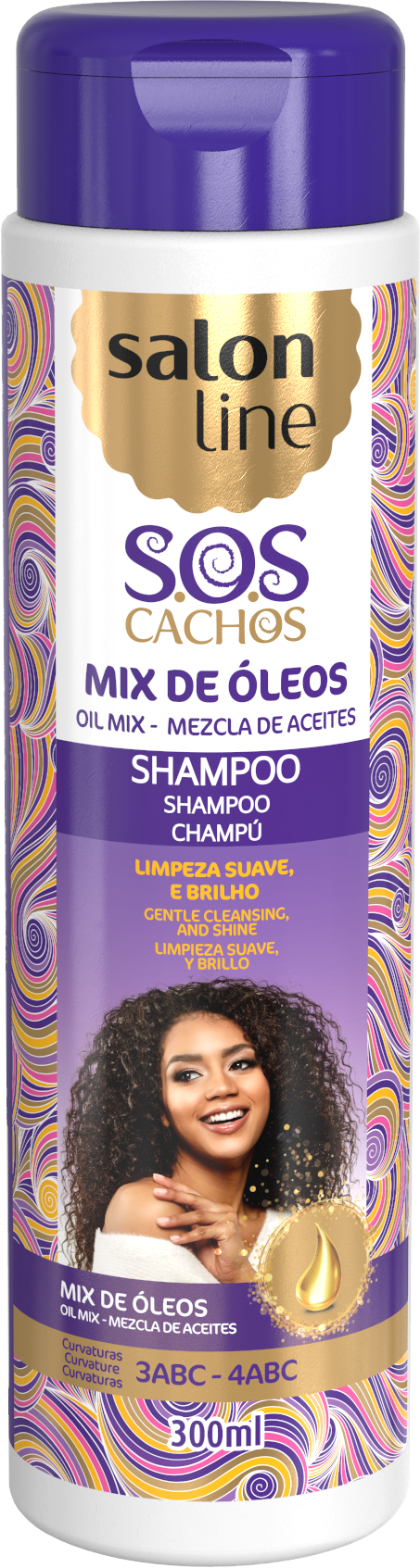 Salon Line S.O.S Cachos Oil Mix Shampoo 300ml Salon Line