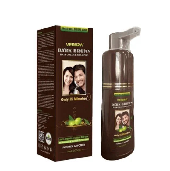 Veinira Dark Brown Hair Color Shampoo 200ml Veinira