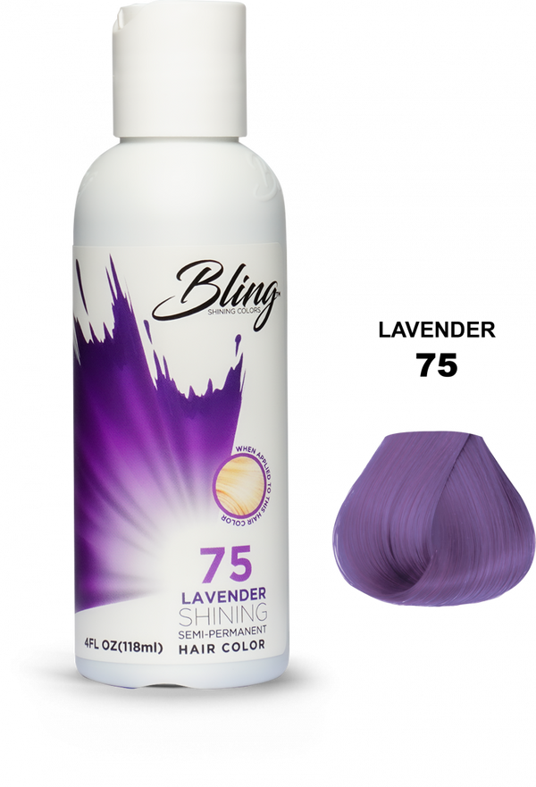 Bling Shining Semi Permanent Hair Color 75 Lavender 118ml Bling