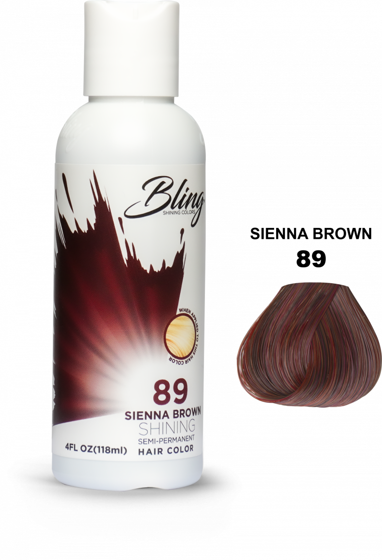 Bling Shining Semi Permanent Hair Color 89 Sienna Brown 118ml Bling