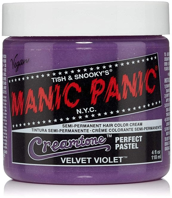 Manic Panic High Voltage Creamtone Velvet Violet Semi Permanent Hair Color 118ml Manic Panic