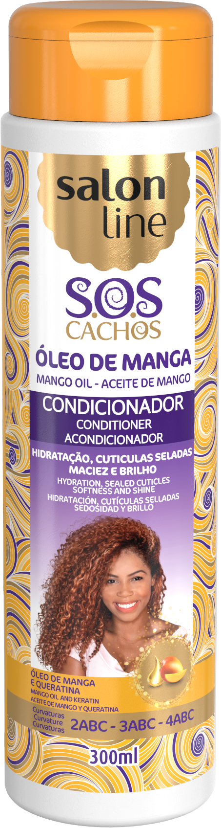 Salon Line S.O.S Cachos Mango Oil Conditioner 300ml Salon Line