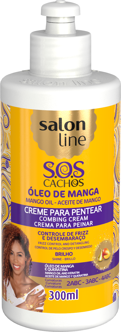 Salon Line S.O.S Cachos Mango Oil Leave In Combing Cream 300ml Salon Line