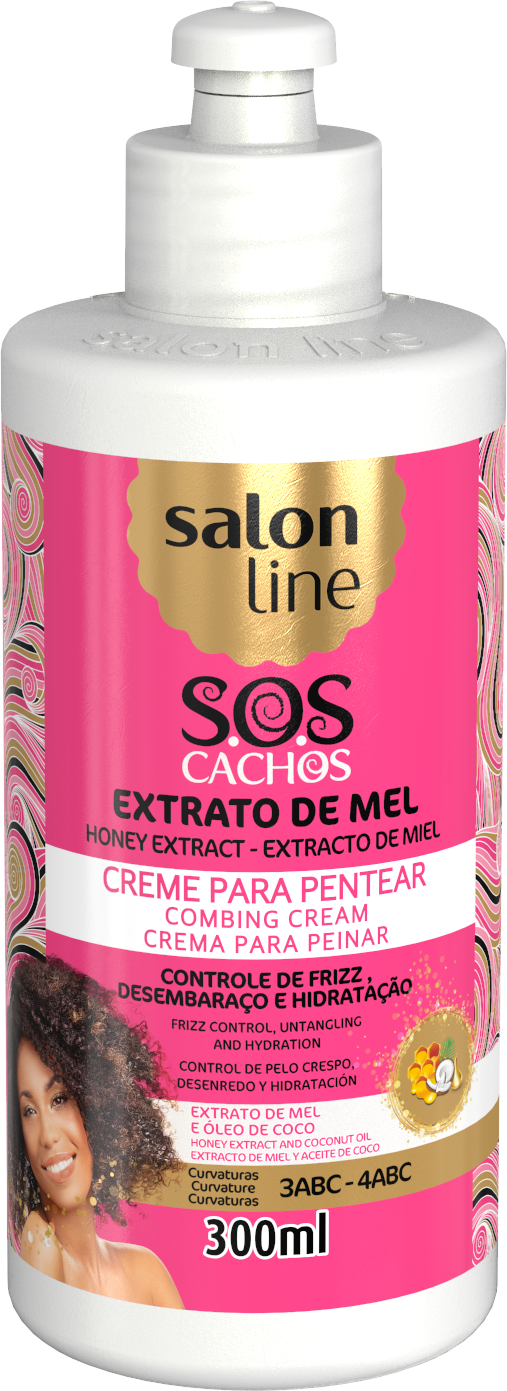 Salon Line S.O.S Cachos Honey Extract Leave In Combing Cream 300ml Salon Line