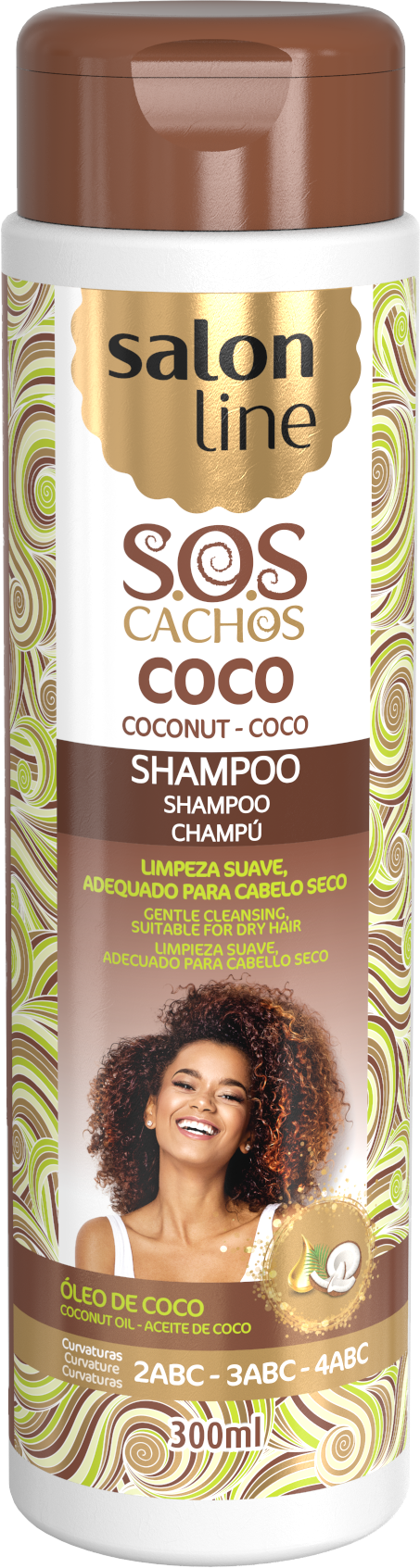 Salon Line S.O.S Cachos Coconut Oil Shampoo 300ml Salon Line