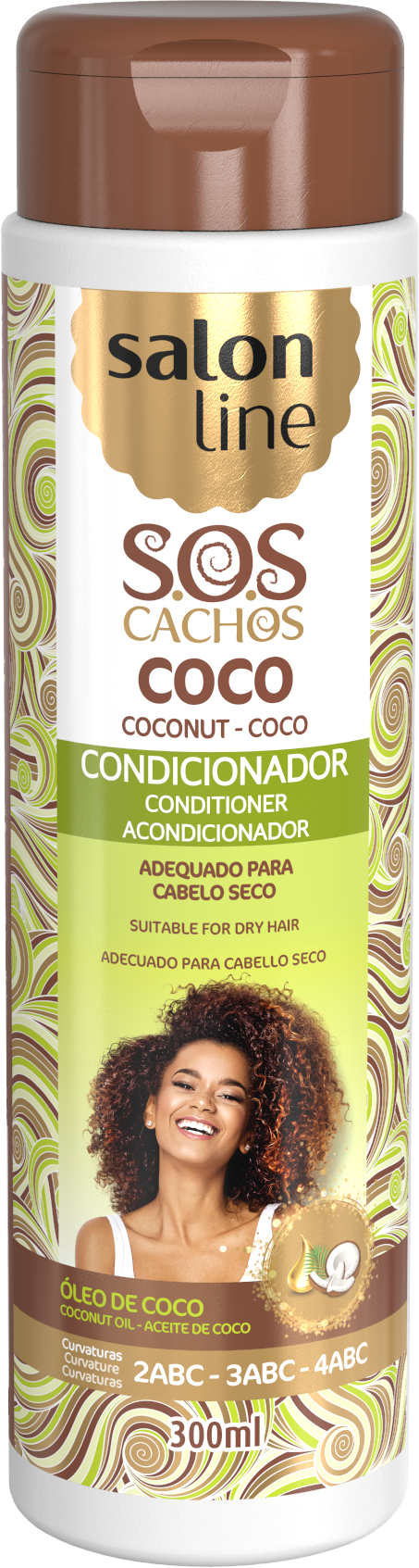 Salon Line S.O.S Cachos Coconut Oil Conditioner 300ml Salon Line
