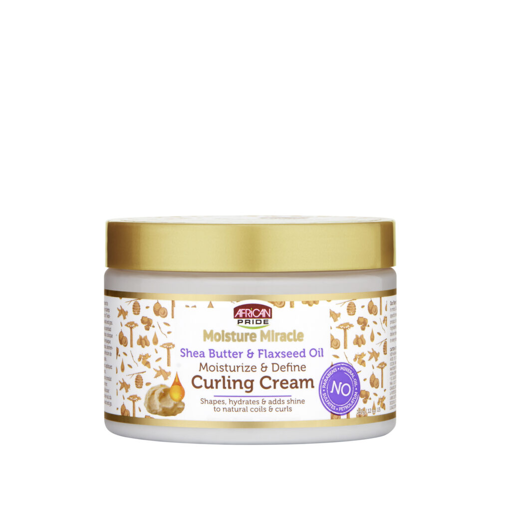 African Pride Moisture Miracle Shea Butter & Flaxseed Oil Curling Cream 340g African Pride