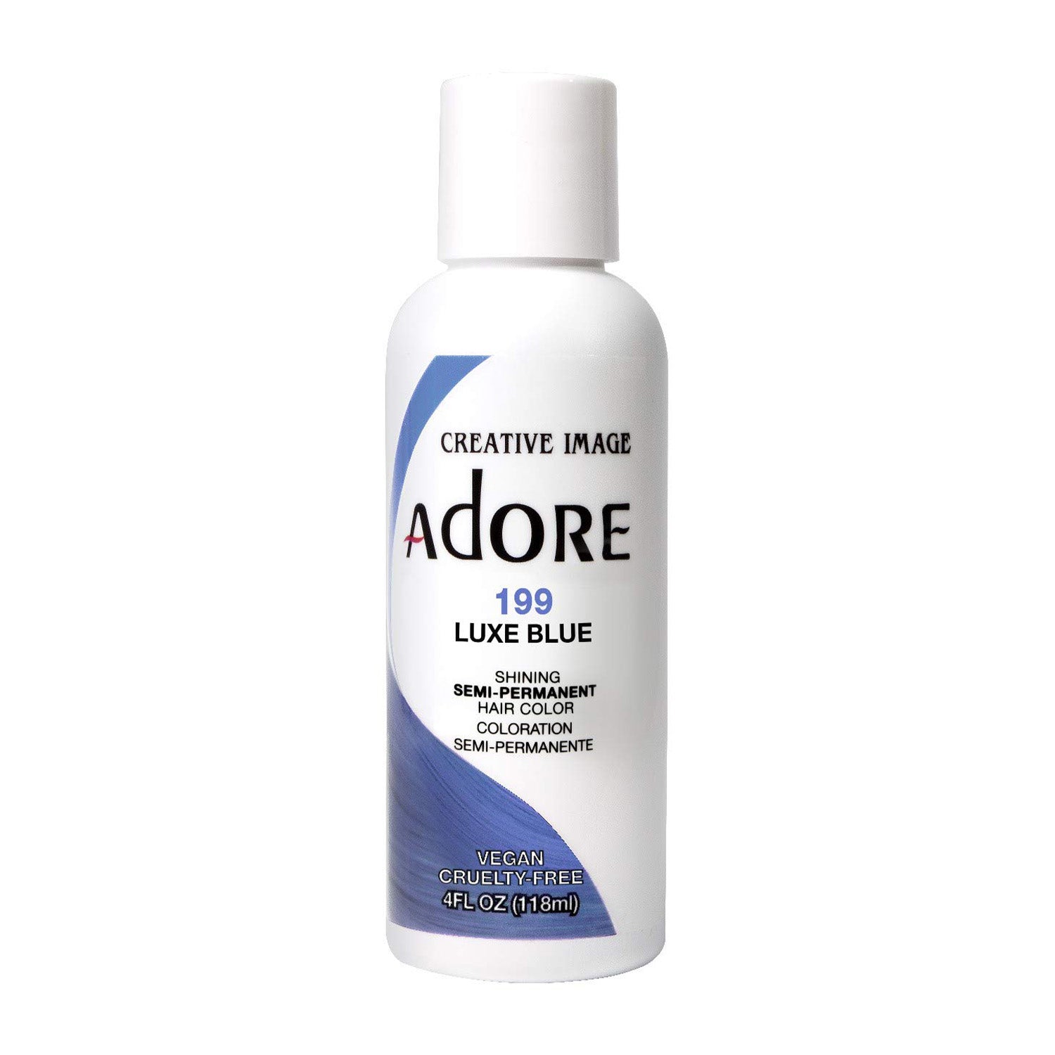 Adore Creative Image Semi Permanent Hair Color 199 Luxe Blue 118ml Adore