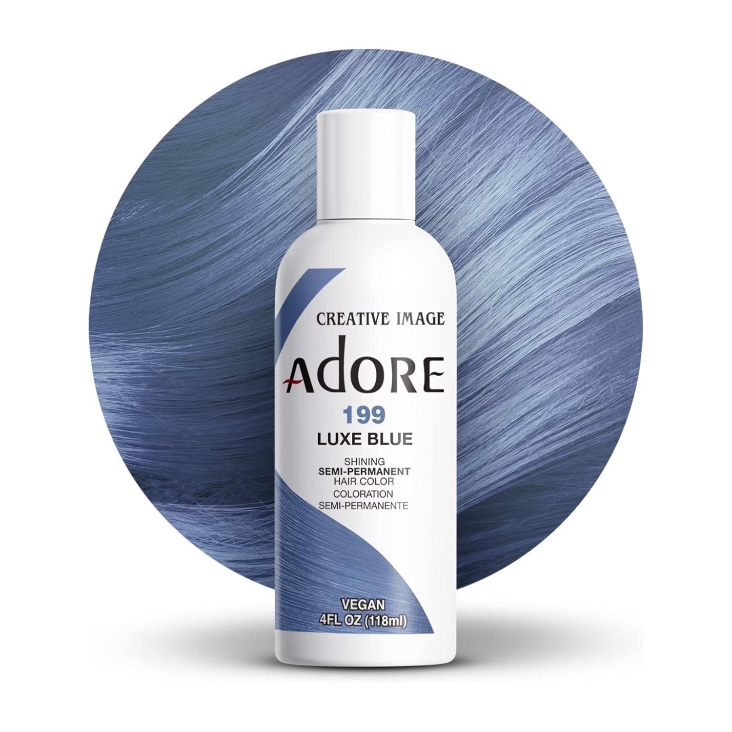 Adore Creative Image Semi Permanent Hair Color 199 Luxe Blue 118ml Adore