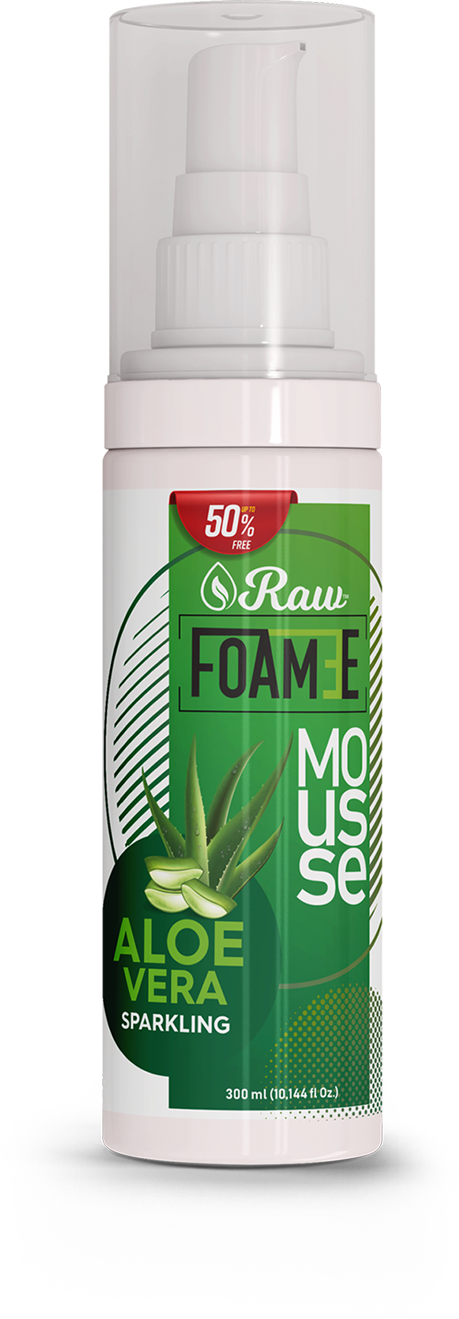 Raw Foamee Aloe Vera Sparkling Mousse 300ml Raw Foamee