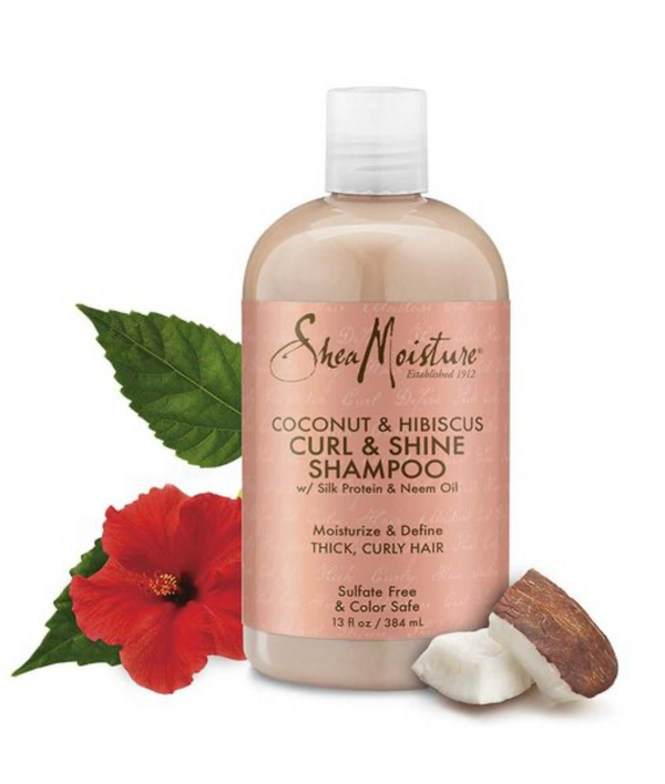 Shea Moisture Coconut Hibiscus Curl & Shine Shampoo 384ml Shea Moisture