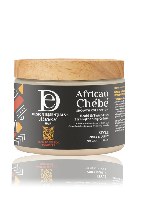 Design Essentials African Chebe Braid & Twist-Out Strengthening Creme 306g Salon Line