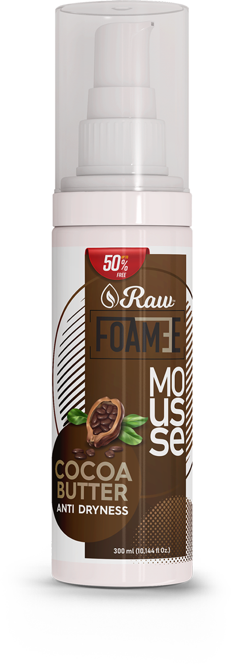 Raw Foamee Cocoa Butter Anti Dryness Mousse 300ml Raw Foamee