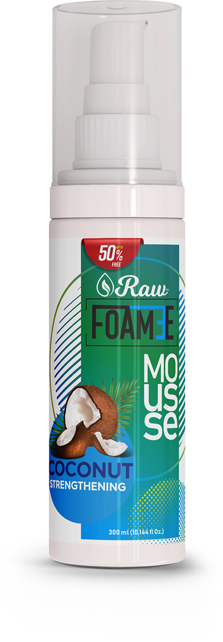 Raw Foamee Coconut Strengthening Mousse 300ml Raw Foamee