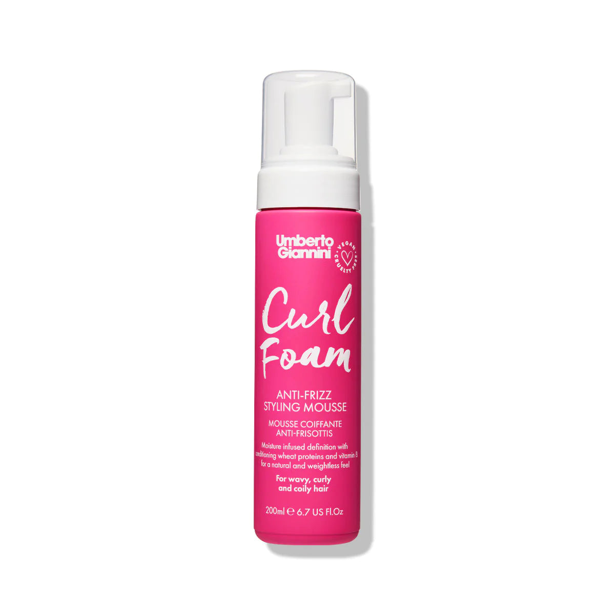 Umberto Giannini Curl Foam Anti-Frizz Styling Mousse 200ml Umberto Giannini