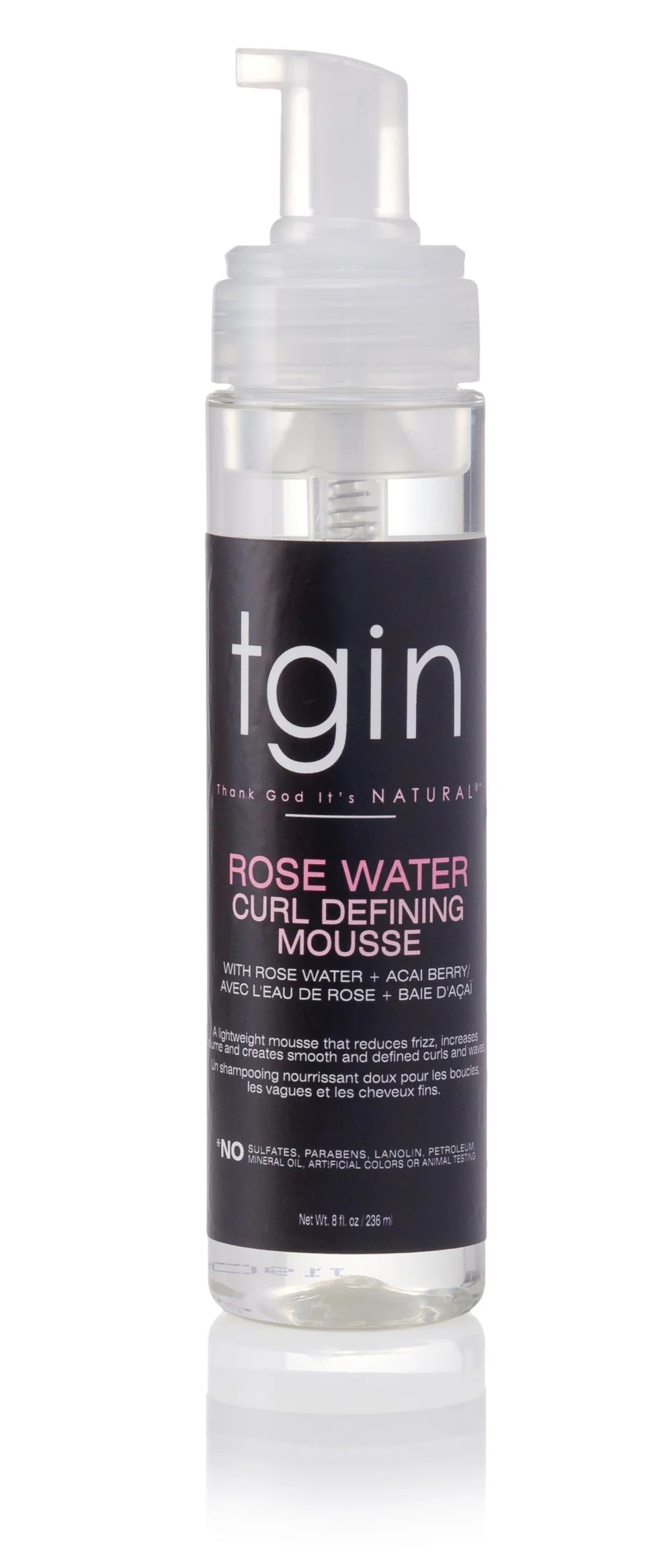 TGIN Rose Water Curl Defining Mousse 236ml TGIN