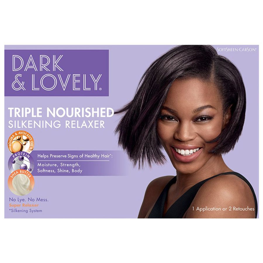 Dark and Lovely Hair Relaxer Kit Super Moisture Plus Haarglättungsmittel Dark and Lovely