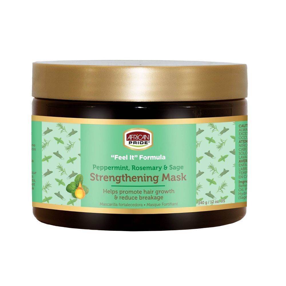 African Pride Feel It Formula Peppermint & Rosemary Strengthening Mask 340g African Pride