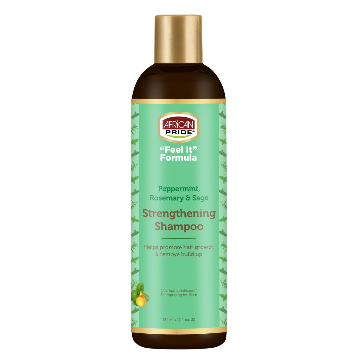 African Pride Feel It Formula Peppermint & Rosemary Strengthening Shampoo 354ml African Pride