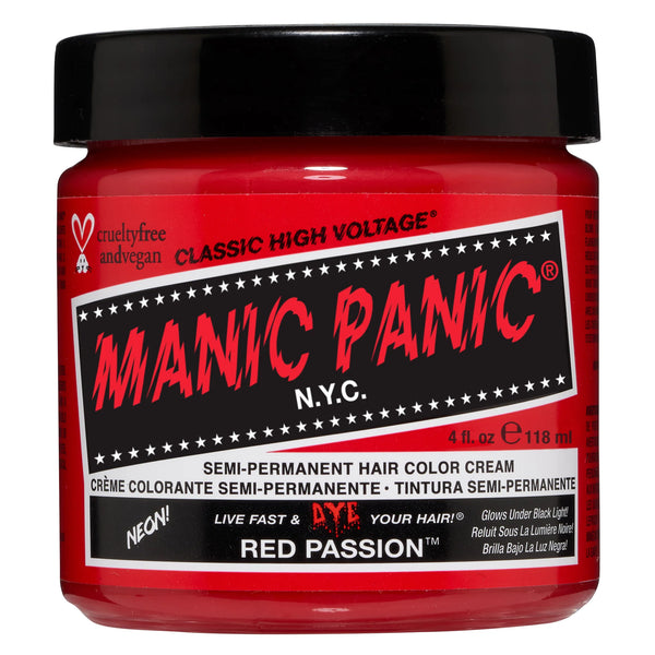 Manic Panic High Voltage Red Passion Hair Color 118ml Manic Panic